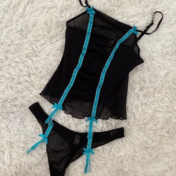 Vintage Victoria’s Secret micro mesh cami and panty set - Picture 2 of 11